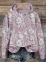 Women's 3D Flowers Spring/Fall Long Sleeve Vintage Daily Hoodie