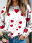 Women's Crew Neck 3D Printing Vintage Spring/Fall Long Sleeve Sweatshirt