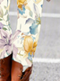 Women's Casual Floral Jersey All Season Long Leggings