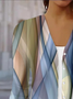 Women's Spring/Fall Outerwear Casual Geometric Jersey Shawl Jacket