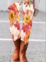 Women's Casual Floral Jersey All Season Long Leggings
