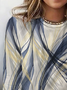 Women's Long Sleeve Tee T-shirt Spring/Fall Geometric Jersey Crew Neck Daily Going Out Casual Top