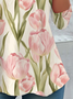 Women's Long Sleeve Tee T-shirt Spring/Fall Floral Jersey Crew Neck Daily Going Out Casual Top