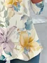 Women's Long Sleeve Tee T-shirt Spring/Fall Floral Jersey Crew Neck Daily Going Out Casual Top