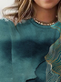 Women's Long Sleeve Tee T-shirt Spring/Fall Geometric Jersey Crew Neck Daily Going Out Casual Top