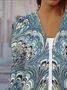 Women's Spring/Fall Outerwear Casual Geometric Jersey Shawl Jacket