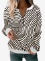 Women's Crew Neck Abstract Casual Spring/Fall Long Sleeve Sweatshirt
