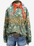 Women's Crew Neck Floral Casual Spring/Fall Long Sleeve Sweatshirt