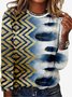 Women's Long Sleeve Tee T-shirt Spring/Fall Feather Jersey Crew Neck Daily Going Out Casual Top