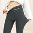 Women's Casual Plain Winter Ankle Pants Leggings