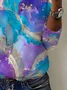 Women's Long Sleeve Tee T-shirt Spring/Fall Abstract Cotton Crew Neck Daily Going Out Casual Top