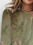 Women's Long Sleeve Tee T-shirt Spring/Fall Floral Cotton Crew Neck Daily Going Out Casual Top