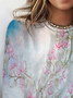 Women's Long Sleeve Tee T-shirt Spring/Fall Floral Jersey Crew Neck Daily Going Out Casual Top