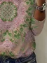 Women's Long Sleeve Tee T-shirt Spring/Fall Floral Cotton Crew Neck Daily Going Out Casual Top