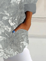 Women's Long Sleeve Shirt Spring/Fall Floral Shirt Collar Daily Going Out Casual Top