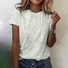 Women's Short Sleeve Tee T-shirt Summer Animal Crew Neck Vintage Top