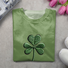 Women's Shamrock Short Sleeve Tee T-shirt St. Patrick's Day Floral Casual Summer Graphic Tee Top