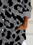 Women's Long Sleeve Shirt Spring/Fall Leopard Buckle Shirt Collar Daily Going Out Casual Top