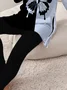 Women's Jersey Butterfly Daily Going Out Two Piece Set Long Sleeve Casual Spring/Fall Top With Pants Matching Set