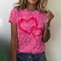 Women's Short Sleeve Tee T-shirt Summer Animal Crew Neck Vintage Top