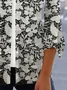 Women's Spring/Fall Cover-up Casual Floral Lightweight Cardigan