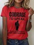 Women's Short Sleeve Tee T-shirt Summer Animal Crew Neck Vintage Top