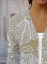 Women Floral Spring/Fall Cover-up Casual Lightweight Cardigan