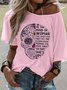 Women Wild West Short Sleeve Tee T-shirt Crew Neck Vintage Summer Top