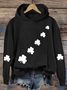 Women's St. Patrick's Day Floral Shamrock Spring/Fall Printing Long Sleeve Casual Daily Hoodie