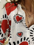 Women's Long Sleeve Shirt Spring/Fall Heart/Cordate Printing Shirt Collar Daily Going Out Casual Top