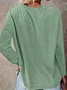 Women's Long Sleeve Tee T-shirt Spring/Fall Floral Printing Crew Neck Casual Top