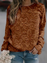 Women's Crew Neck 3D Printing Vintage Spring/Fall Long Sleeve Sweatshirt