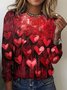 Women's Long Sleeve Tee T-shirt Spring/Fall Plaid Crew Neck Vintage Top