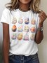Women's Animal Short Sleeve Tee T-shirt Crew Neck Vintage Summer Top