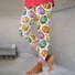 Women's Geometric Casual All Season Long Leggings