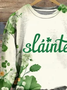 Women's Floral Crew Neck Printing Casual Spring/Fall Long Sleeve Sweatshirt