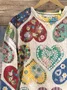 Women's Crew Neck Floral Printing Casual Spring/Fall Long Sleeve Sweatshirt