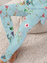 Women's Printing Floral Daily Going Out Two Piece Set Long Sleeve Casual Spring/Fall Top With Pants Matching Set