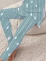 Women's Printing Striped Daily Going Out Two Piece Set Long Sleeve Casual Spring/Fall Top With Pants Matching Set