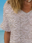 Women's Short Sleeve Blouse Summer Floral Printing Crew Neck Daily Going Out Casual Top