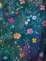 Women's Floral Long Sleeve Tee T-shirt Crew Neck Vintage Spring/Fall Top