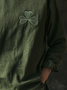 Women's Long Sleeve Tee T-shirt Spring/Fall Shamrock St Patrick's Day Floral Casual Graphic Tee Top