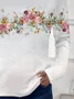 Women's Long Sleeve Tee T-shirt Spring/Fall Floral Printing Crew Neck Casual Top