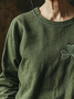 Women's Long Sleeve Tee T-shirt Spring/Fall Shamrock St Patrick's Day Floral Casual Graphic Tee Top