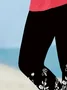Women's Trousers Elastic Waist Legging Daily Going Out Casual Printing Floral Summer Pants