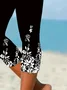 Women's Trousers Elastic Waist Legging Daily Going Out Casual Printing Floral Summer Pants