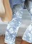 Women's Trousers Elastic Waist Legging Daily Going Out Casual Printing Floral Summer Pants