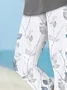 Women's Trousers Elastic Waist Legging Daily Going Out Casual Printing Floral Summer Pants