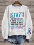 Women's Crew Neck Text Letters Printing Casual Spring/Fall Long Sleeve Sweatshirt
