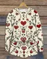 Women's Printing Floral Daily Going Out Two Piece Set Long Sleeve Casual Spring/Fall Top With Pants Matching Set